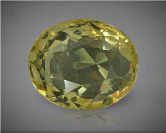 Natural Yellow  SapphireCertified 4.18CTS-17466